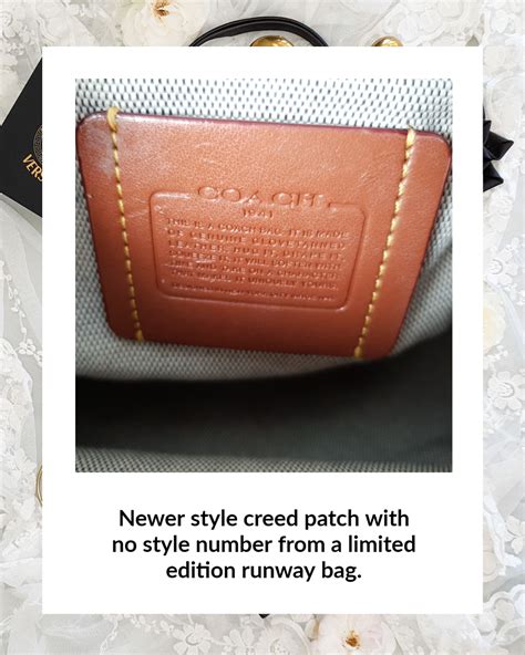 coach factory bag no serial number